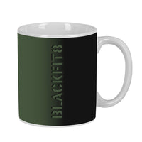 Tasse mug BlackFit8 Gradient Céramique Noir Vert militaire (350 ml)