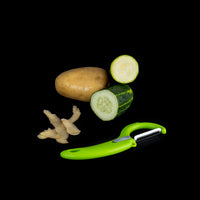 Éplucheur de Fruits et de Légumes Quid Veggy Métal Vert Bakélite (22 x 10 x 4 cm)