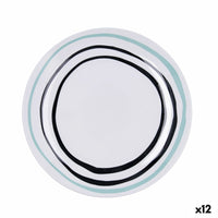 Assiette plate Bidasoa Zigzag Multicouleur Céramique Ø 26,5 cm (12 Unités)