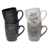 Tasse mug Versa Good Morning Grès (8,1 x 10,5 x 8,1 cm)