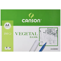 Papier végétal Canson Basik A4 250 Volets 90 g/m² (210 x 297 mm)