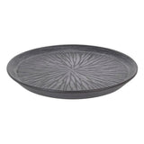 Assiette plate Stoneware Lotus Porcelaine Noir (ø 23 x 2,5 cm)