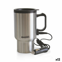 Tasse mug Basic Home Électrique Argenté 400 ml (12 Unités)