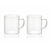 Ensemble de 2 mugs Andrea House ms19209 verre 300 ml