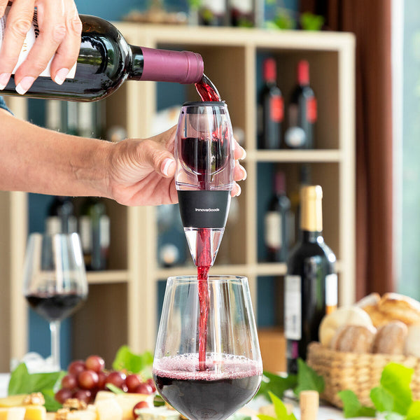 Aérateur de Vin avec Filtre, Support et Pochette de Transport Wineir InnovaGoods