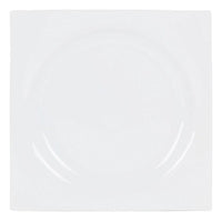 Assiette plate Zen Porcelaine Blanc (27 x 27 x 3 cm)