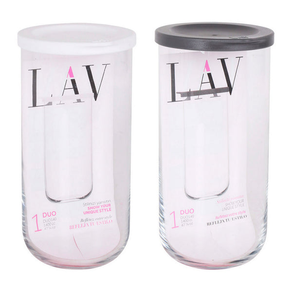Pot en verre LAV Duo 1,4 L (10 x 21 cm)