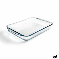 Plat de Four Pyrex Classic Rectangulaire Transparent verre 40 x 27 x 6 cm (6 Unités)