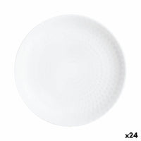 Assiette à dessert Luminarc Pampille Blanc verre (19 cm) (24 Unités)