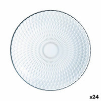 Assiette plate Luminarc Pampille Transparent verre (25 cm) (24 Unités)