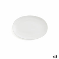 Plat à Gratin Ariane Vital Coupe Oblongue Céramique Blanc (Ø 21 cm) (12 Unités)