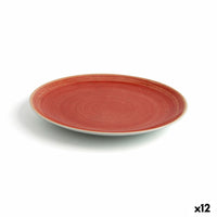 Assiette plate Ariane Terra Céramique Rouge (Ø 21 cm) (12 Unités)