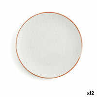 Assiette plate Ariane Terra Céramique Beige (Ø 21 cm) (12 Unités)
