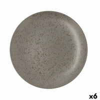 Assiette plate Ariane Oxide Céramique Gris (Ø 31 cm) (6 Unités)
