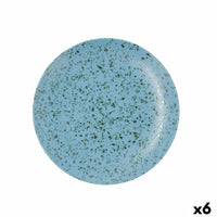 Assiette plate Ariane Oxide Céramique Bleu (Ø 27 cm) (6 Unités)