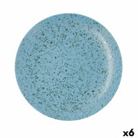 Assiette plate Ariane Oxide Céramique Bleu (Ø 31 cm) (6 Unités)
