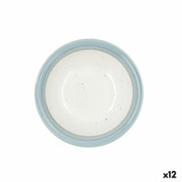 Assiette creuse Quid Allegra Aqua Céramique Bicolore (ø 21,5 cm) (12 Unités)