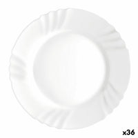 Assiette plate Bormioli Rocco Ebro Blanc verre (24 cm) (36 Unités)