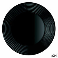 Assiette creuse Luminarc Harena Noir verre (Ø 23,5 cm) (24 Unités)