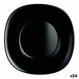Assiette creuse Luminarc Carine Noir verre (Ø 23,5 cm) (24 Unités)