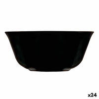 Bol Luminarc Carine Noir Polyvalents verre (12 cm) (24 Unités)