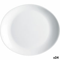 Assiette plate Luminarc Friends Time Viande Blanc verre (30 x 26 cm) (24 Unités)