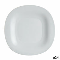 Assiette plate Luminarc Carine Gris verre (Ø 27 cm) (24 Unités)