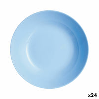 Assiette creuse Luminarc Diwali Bleu verre (20 cm) (24 Unités)