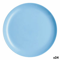 Assiette plate Luminarc Diwali Bleu verre (25 cm) (24 Unités)