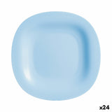 Assiette plate Luminarc Carine Bleu verre (Ø 27 cm) (24 Unités)