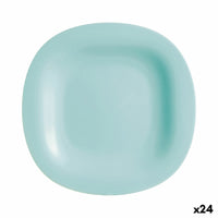 Assiette plate Luminarc Carine Turquoise verre (Ø 27 cm) (24 Unités)