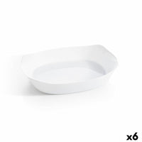 Plat à Gratin Luminarc Smart Cuisine Rectangulaire Blanc verre 38 x 27 cm (6 Unités)