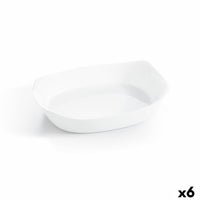 Plat à Gratin Luminarc Smart Cuisine Rectangulaire Blanc verre 30 x 22 cm (6 Unités)