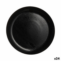 Assiette plate Luminarc Diana Noir verre (25 cm) (24 Unités)