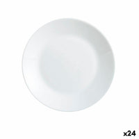 Assiette à dessert Luminarc Zelie Blanc verre Ø 18 cm (24 Unités)