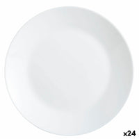 Assiette plate Luminarc Zelie Blanc verre 25 cm (24 Unités)