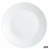 Assiette plate Luminarc Zelie Blanc verre 25 cm (24 Unités)