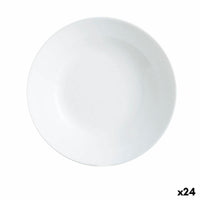 Assiette creuse Luminarc Zelie Blanc verre 20 cm (24 Unités)