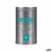 Boîte Organic Sucre Gris Fer blanc 10,4 x 18,2 x 10,4 cm (24 Unités)