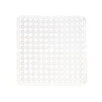 Tapis Évier Transparent Plastique 28 x 0,1 x 28 cm (12 Unités)
