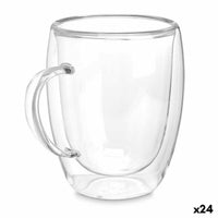 Tasse mug Transparent Verre Borosilicaté 343 ml (24 Unités)