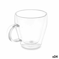 Tasse mug Transparent Verre Borosilicaté 270 ml (24 Unités)