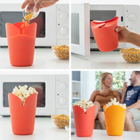 Bols à Pop-corn Pliables en Silicone Popbox InnovaGoods (Pack de 2)