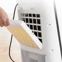 Climatiseur d'Évaporation Ioniseur Sans Lame avec LED Evareer InnovaGoods Blanc (Reconditionné C)